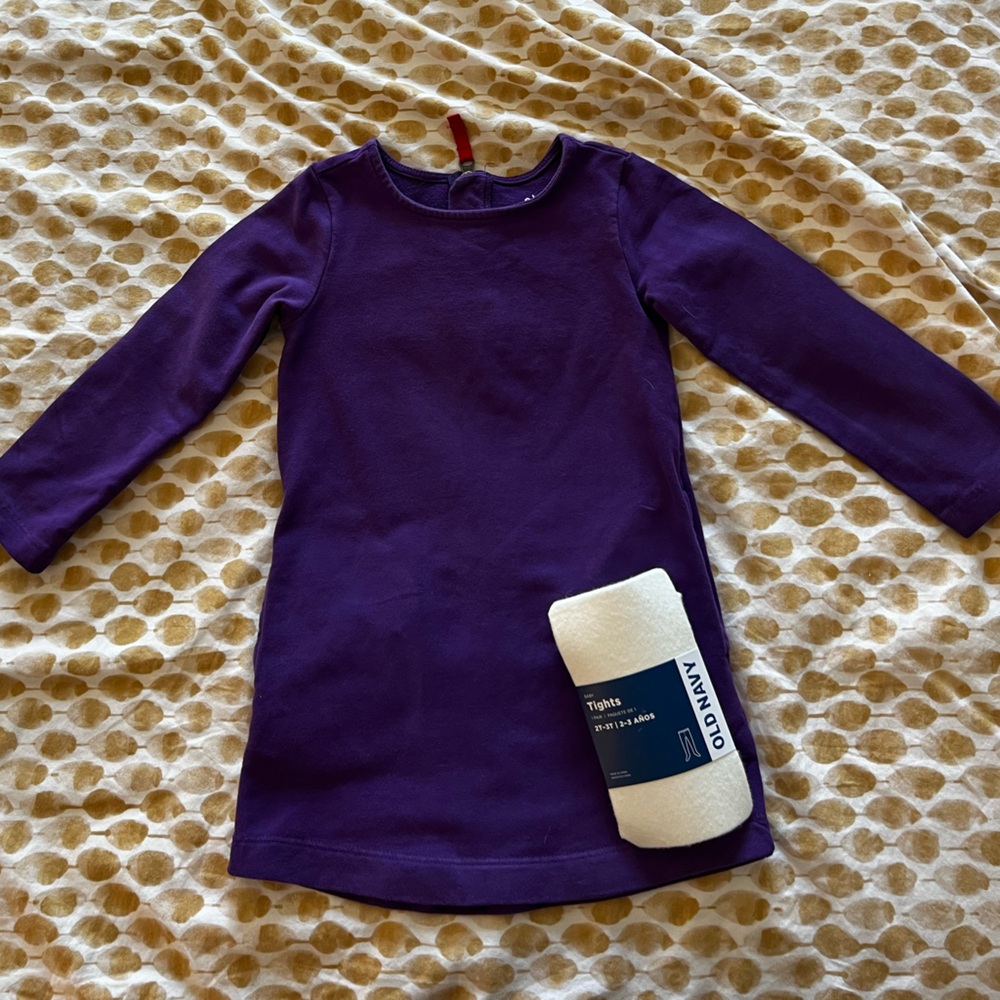 Primary size 3T sweatshirt dress - purple